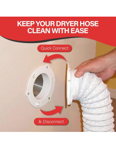 Dock de Secadora Ventilación 15,24 cm para Tubos de 10,16 cm - Blanco 2