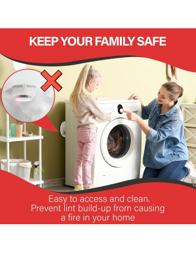 Dock de Secadora Ventilación 15,24 cm para Tubos de 10,16 cm - Blanco