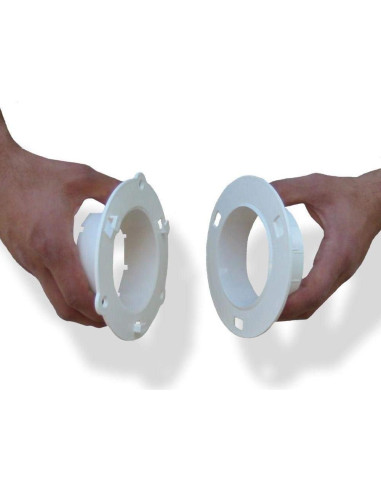 Dock de Secadora Ventilación 15,24 cm para Tubos de 10,16 cm - Blanco