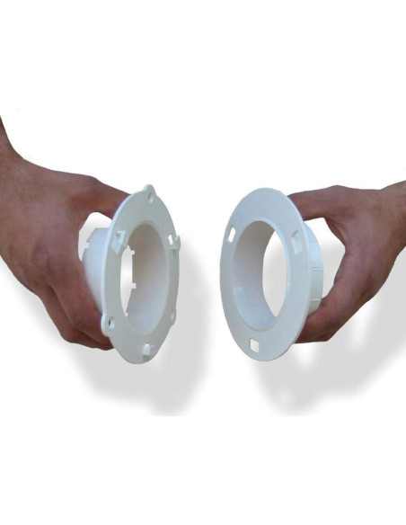Dock de Secadora Ventilación 15,24 cm para Tubos de 10,16 cm - Blanco Dock de Secadora Ventilación 15,24 cm para Tubos de 10,16 cm - Blanco