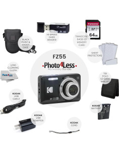 Cámara Digital Kodak PIXPRO FZ55 16MP + Accesorios Completo 2