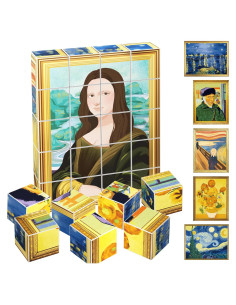 Cubos Magnéticos Educativos PicassoTiles 20pcs Arte Clásico