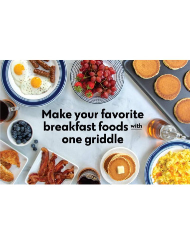 Plancha de 2 Quemadores Nordic Ware 43.9 x 26.2 cm Antiadherente