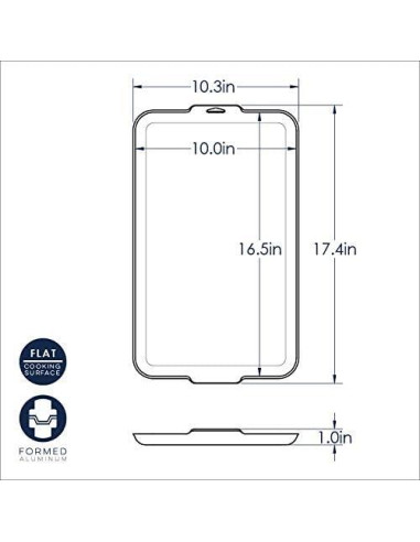 Plancha de 2 Quemadores Nordic Ware 43.9 x 26.2 cm Antiadherente