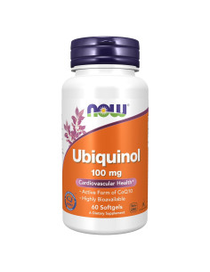 Suplemento Ubiquinol 100 mg NOW Foods 60 Gelatinas Blandas