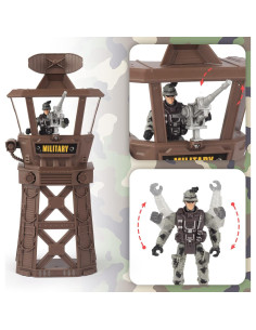 Conjunto de Juguetes Militares deAO con Barco, Tanque y 5 Soldados 2