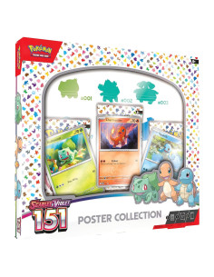 Póster Pokémon TCG Escarlata y Púrpura 151 + Cartas Foil