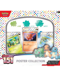 Póster Pokémon TCG Escarlata y Púrpura 151 + Cartas Foil 2