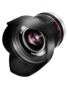 Lente Samyang 12mm F2.0 Manual para Canon M - Negro