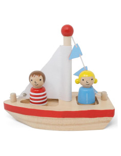 Juguete de Baño Flotante de Madera Jack Rabbit 3 Piezas