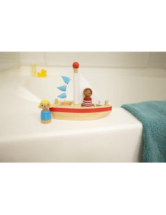 Juguete de Baño Flotante de Madera Jack Rabbit 3 Piezas 2