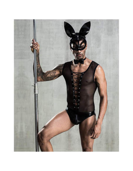 Conjunto de Lencería Sexy Sipumia Tuxedo Cosplay Hombre