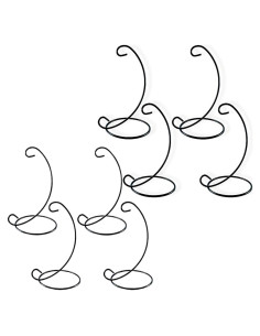 Soportes para Adornos de Hierro Forjado Negro BANBERRY - Set de 8 - 28 cm