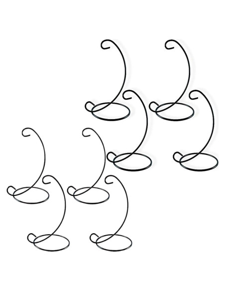 Soportes para Adornos de Hierro Forjado Negro BANBERRY - Set de 8 - 28 cm Soportes para Adornos de Hierro Forjado Negro BANBERRY - Set de 8 - 28 cm