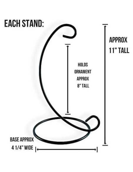 Soportes para Adornos de Hierro Forjado Negro BANBERRY - Set de 8 - 28 cm Soportes para Adornos de Hierro Forjado Negro BANBERRY - Set de 8 - 28 cm