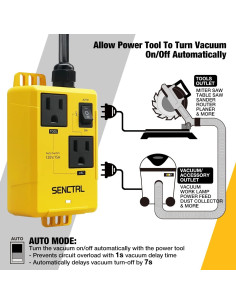 Interruptor Aspiradora Automático Senctrl AVS2000 0.5m 2