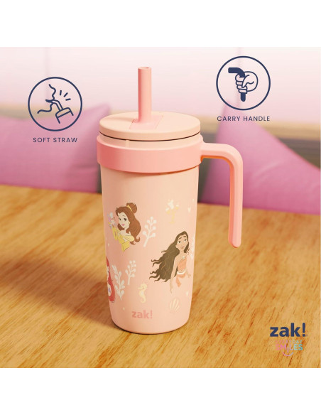 Taza de Viaje Zak Designs Princesas Disney 18oz Acero Inoxidable