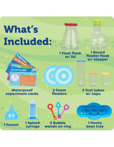 Kit de Ciencia Splashology Learning Resources - Experimentos Acuáticos 19 Piezas