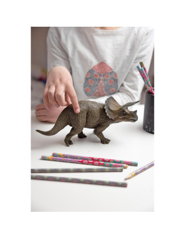 Figura de Dinosaurio Triceratops Papo 22x6.3x10.5cm