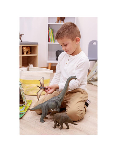 Figura de Dinosaurio Triceratops Papo 22x6.3x10.5cm