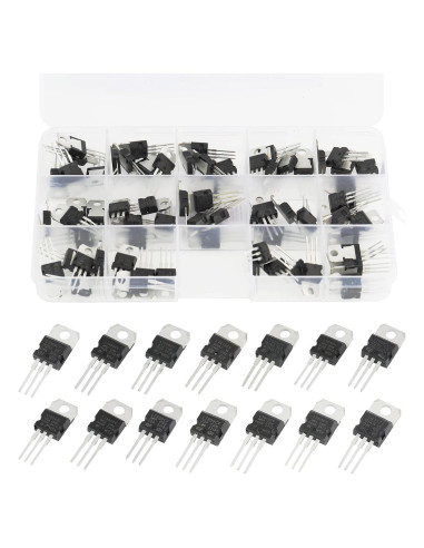 Kit de 70 Transistores Reguladores de Voltaje Cermant TO-220