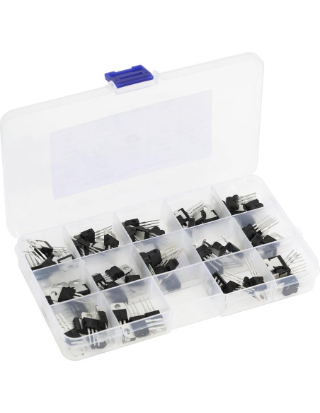 Kit de 70 Transistores Reguladores de Voltaje Cermant TO-220