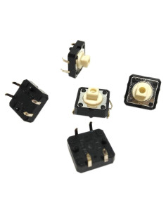 10 Interruptores Táctiles SPST NO CGjiogujio B3F-4050 12x12mm