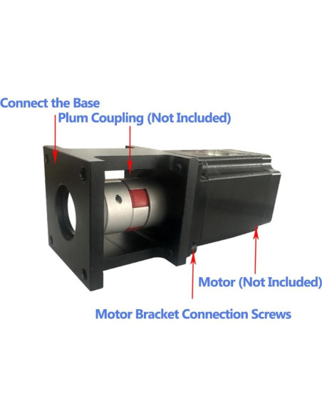 Soporte de Motor Paso a Paso Nema23 Huofumen 57mm Aluminio