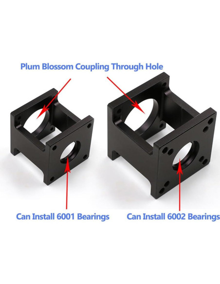 Soporte de Motor Paso a Paso Nema23 Huofumen 57mm Aluminio