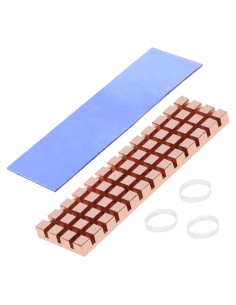 Disipador de Calor M.2 NVMe Haojiaho 67x18x6mm Cobre + Almohadilla Térmica