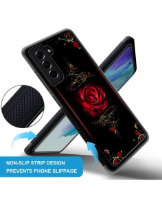 Funda Protectora Rosa Espiritual para Samsung Galaxy S21 6.2" 2