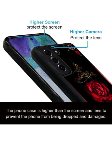 Funda Protectora Rosa Espiritual para Samsung Galaxy S21 6.2"