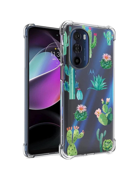 Funda TPU transparente para Moto G 5G 2022 - Yodueiv Cactus