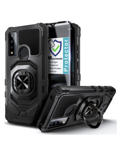 Funda NZND Grado Militar para TCL 4X 5G y 20 A 5G con Soporte