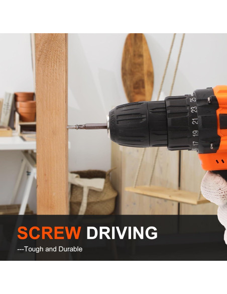 Juego de Brocas COMOWARE 104 Piezas Titanio y Destornilladores