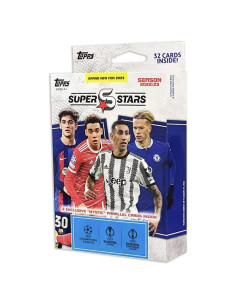 Topps UEFA Superstars 2023 Hanger Pack - 4 Paquetes de Tarjetas