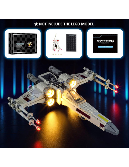 Kit de Luz LED YEABRICKS para Lego 75301 Caza Estelar