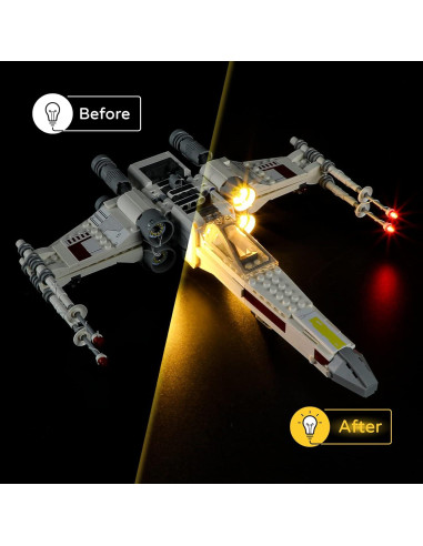Kit de Luz LED YEABRICKS para Lego 75301 Caza Estelar