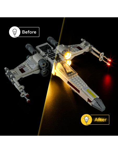 Kit de Luz LED YEABRICKS para Lego 75301 Caza Estelar