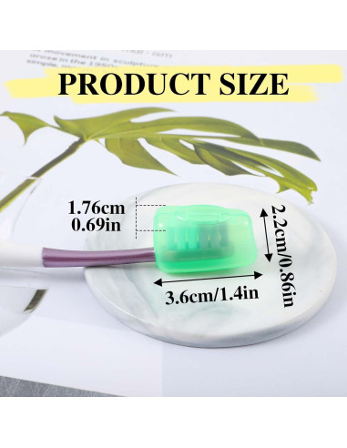 10 Cubiertas de Cepillo de Dientes Viaje Xinjoduz a Prueba de Polvo