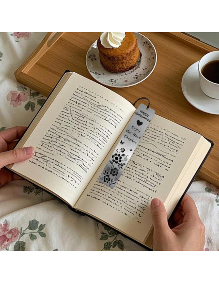 Marcador de Metal MENIFEND para Retiro con Borla - 14.9x4.9 cm