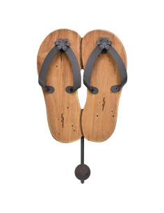 Gancho de Pared Náutico Aecipl en Madera Clara para Toallas