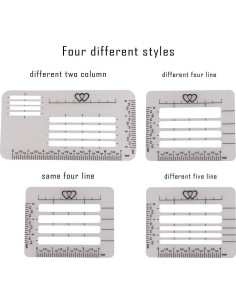 Plantillas de Esténcil para Dirección de Sobres BENBO 4 Piezas 2