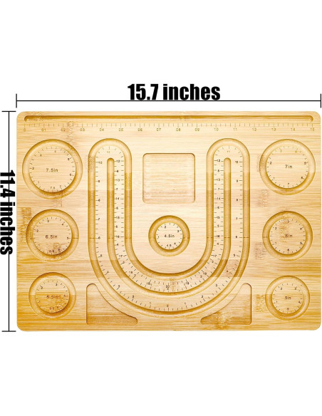 Tablero de cuentas de bambú Coloch 2 en 1 para joyería