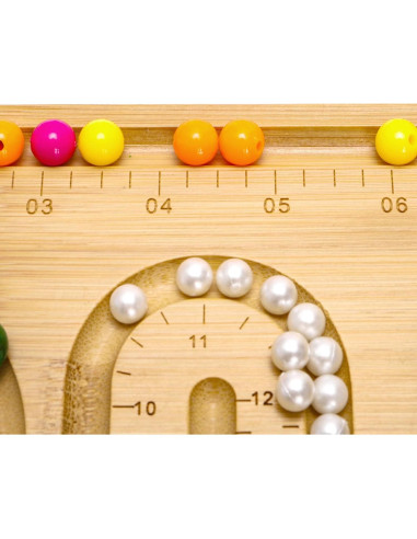 Tablero de cuentas de bambú Coloch 2 en 1 para joyería