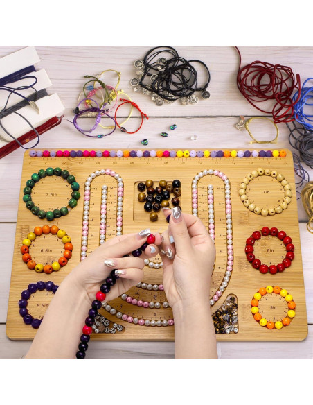 Tablero de cuentas de bambú Coloch 2 en 1 para joyería