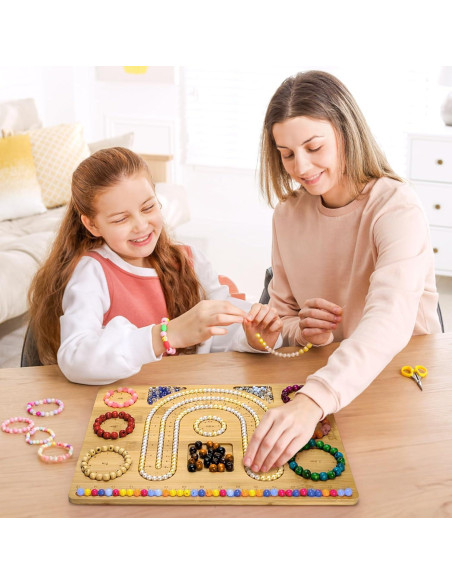 Tablero de cuentas de bambú Coloch 2 en 1 para joyería