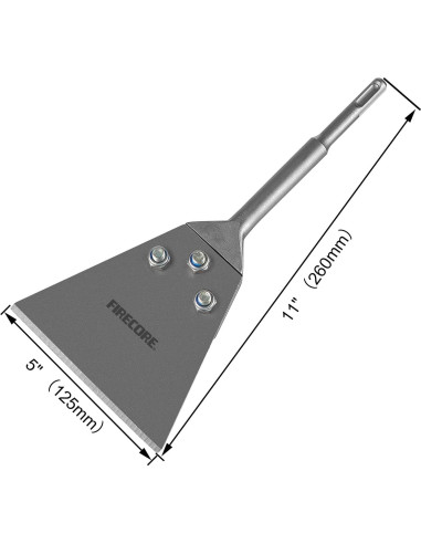 Raspador de Suelo SDS Plus Firecore 13.5x28.5cm con Hoja