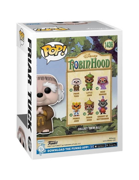 Figura de Vinilo Pop! Funko Robin Hood Hermano Tuck 9.53 cm Figura de Vinilo Pop! Funko Robin Hood Hermano Tuck 9.53 cm