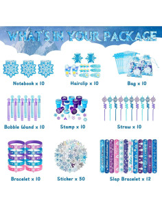 Set de Fiesta Congelados DMIGHT 130 Piezas para Niños 2